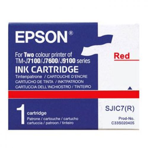 Tinteiro Epson p/ Impressora Pos TM-J7100/7100P Vermelho , Epson , EPSS020405 , 4548056694911